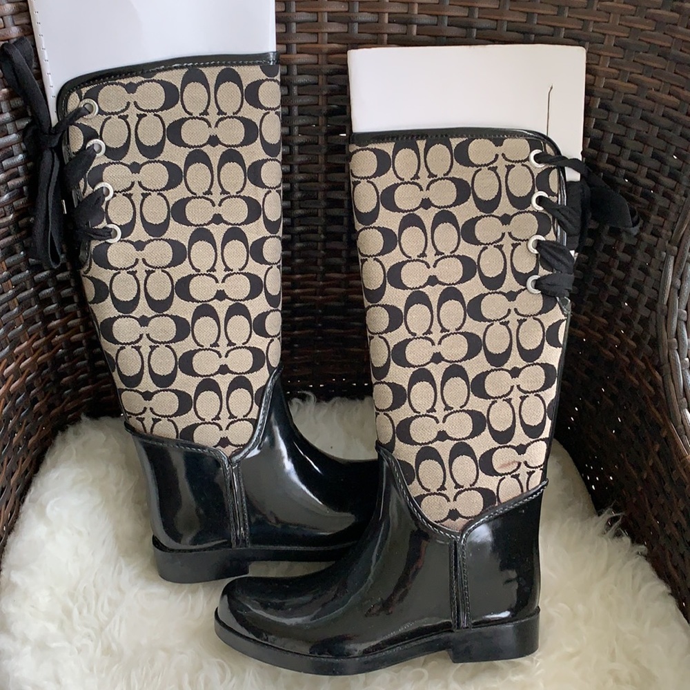 coach tristee rain boots